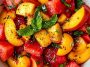 Easy Summer Peach Watermelon Salad Recipe