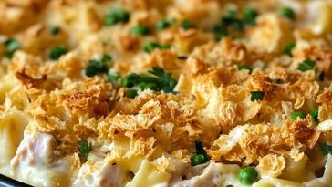 Easy Tuna Noodle Casserole with Cream Cheese Recipe