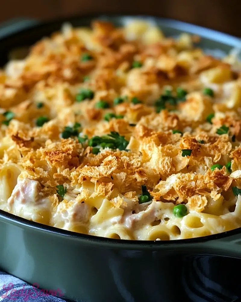 Easy Tuna Noodle Casserole with Cream Cheese Easy Tuna Noodle Casserole with Cream Cheese Recipe