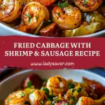 Fried Cabbage with Shrimp Sausage Recipe