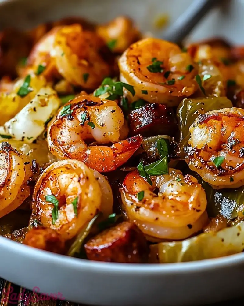 Fried Cabbage with Shrimp & Sausage Fried Cabbage with Shrimp Sausage Recipe