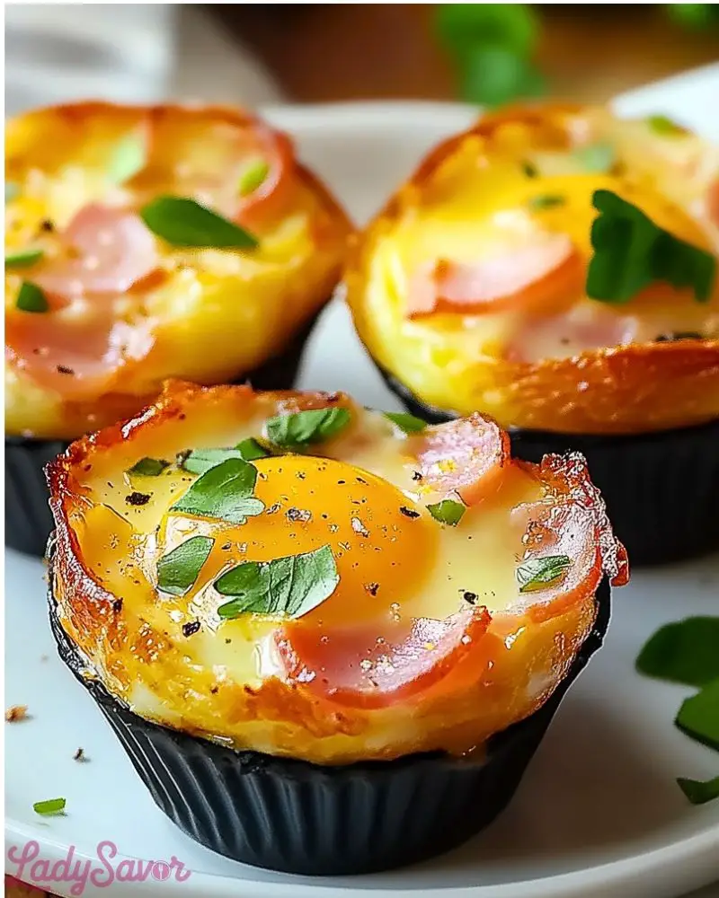 Ham and Cheese Egg Cups Ham and Cheese Egg Cups Recipe