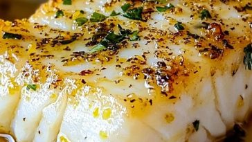Healthy Lemon Butter Baked Cod Recipe