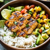 Honey Chipotle Chicken Rice Bowls Recipe