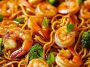 Honey Garlic Shrimp Chow Mein Recipe