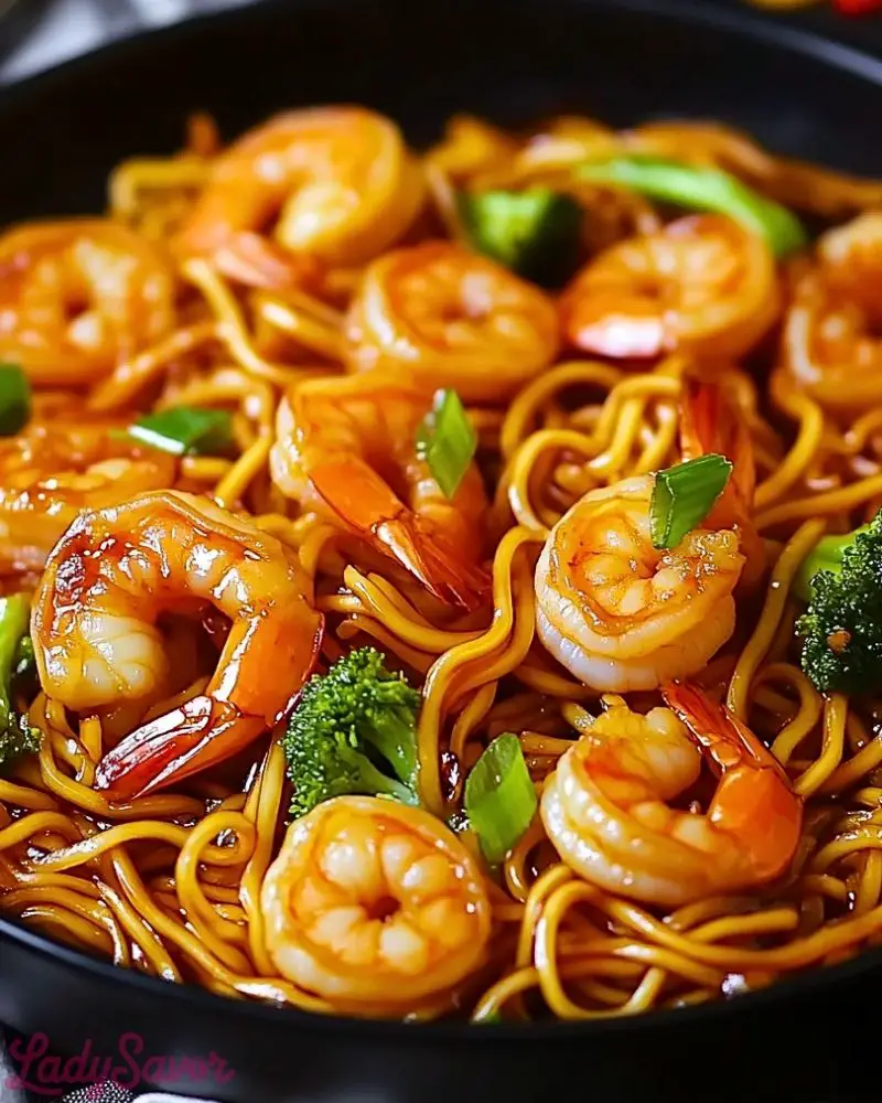 Honey Garlic Shrimp Chow Mein Honey Garlic Shrimp Chow Mein Recipe