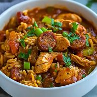 Instant Pot Chicken and Sausage Jambalaya Recipe