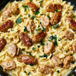 Irresistible Creamy Chicken Sausage Orzo Skillet Irresistible Creamy Chicken Sausage Orzo Skillet Recipe2