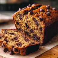 Irresistible Super Moist Chocolate Chip Banana Bread Recipe