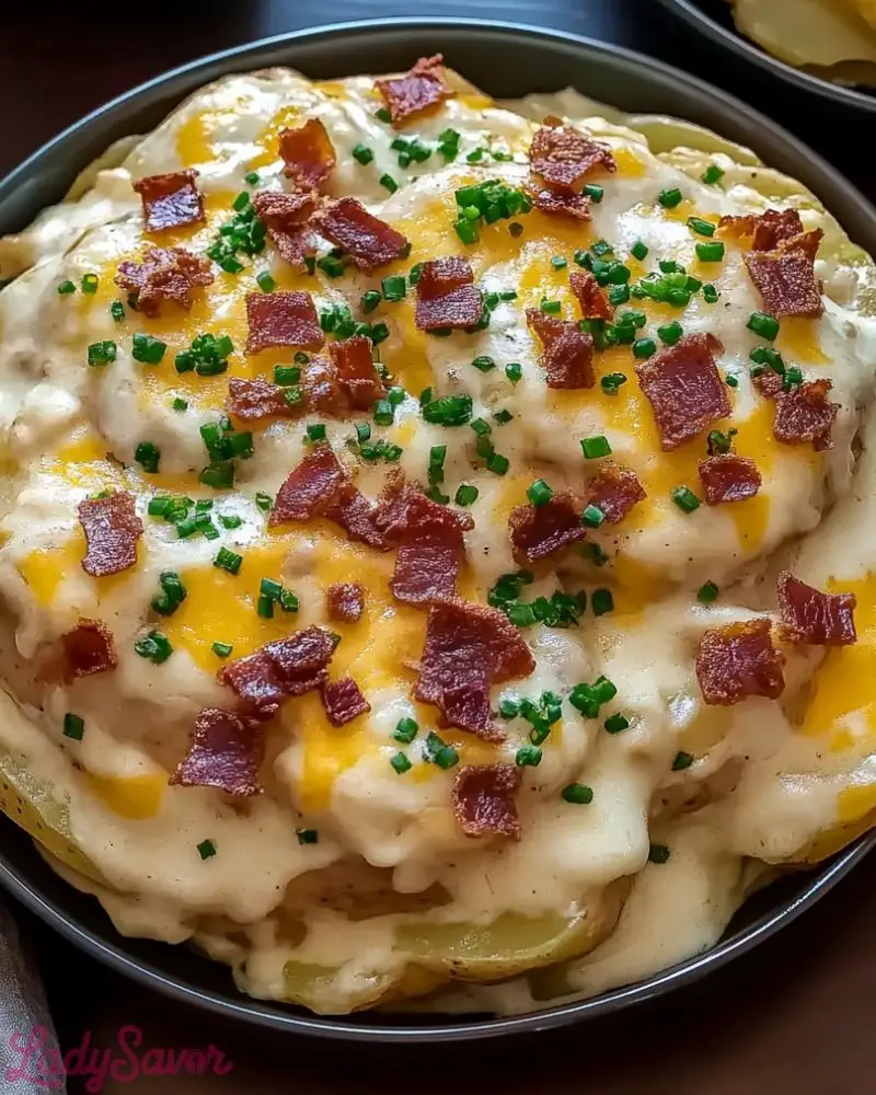 Loaded Scalloped Potatoes Loaded Scalloped Potatoes Recipe2