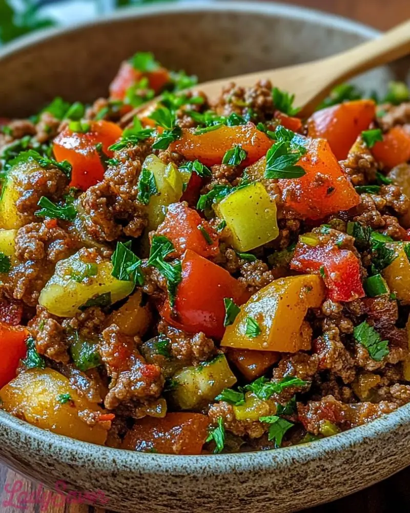 Mediterranean Ground Beef Stir Fry Recipe Mediterranean Ground Beef Stir Fry Recipe