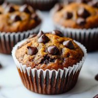 One Bowl Banana Chocolate Muffins Recipe