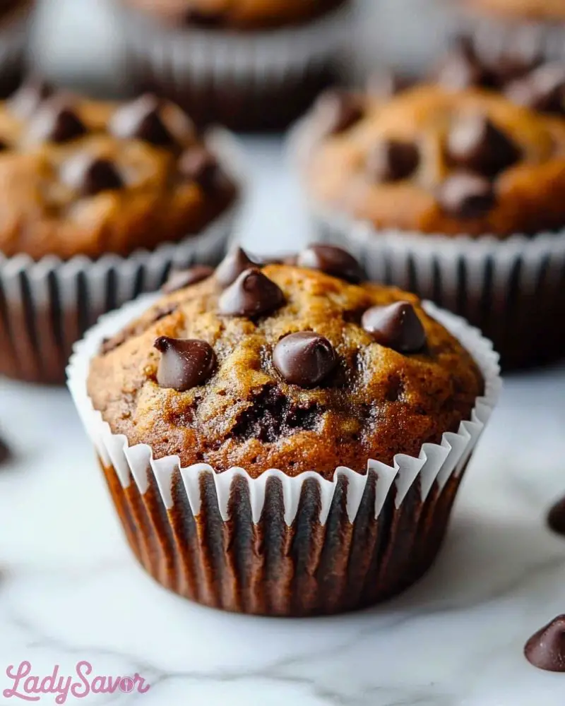 One Bowl Banana Chocolate Muffins One Bowl Banana Chocolate Muffins Recipe
