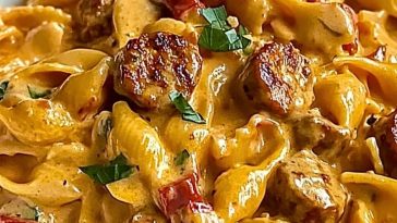 One Pot Creamy Cajun Sausage Pasta Recipe