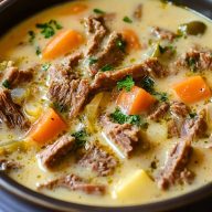Philly Cheesesteak Soup Recipe