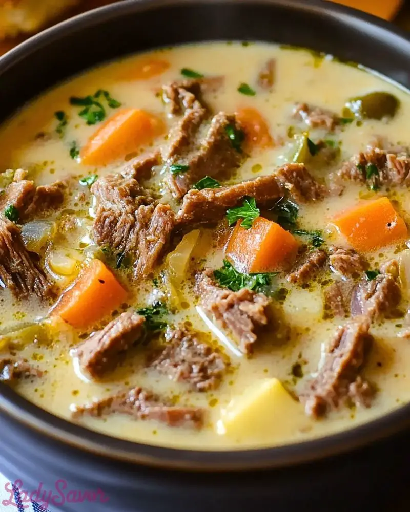Philly Cheesesteak Soup Recipe