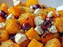 Roasted Butternut Squash with Cranberries and Feta