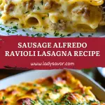 Sausage Alfredo Ravioli Lasagna Recipe