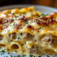 Sausage Alfredo Ravioli Lasagna Recipe