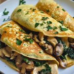 Savory Spinach Mushroom Chicken Crêpes Savory Spinach Mushroom Chicken Crepes Recipe2