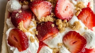 Strawberry Cheesecake Poke Cake Recipe