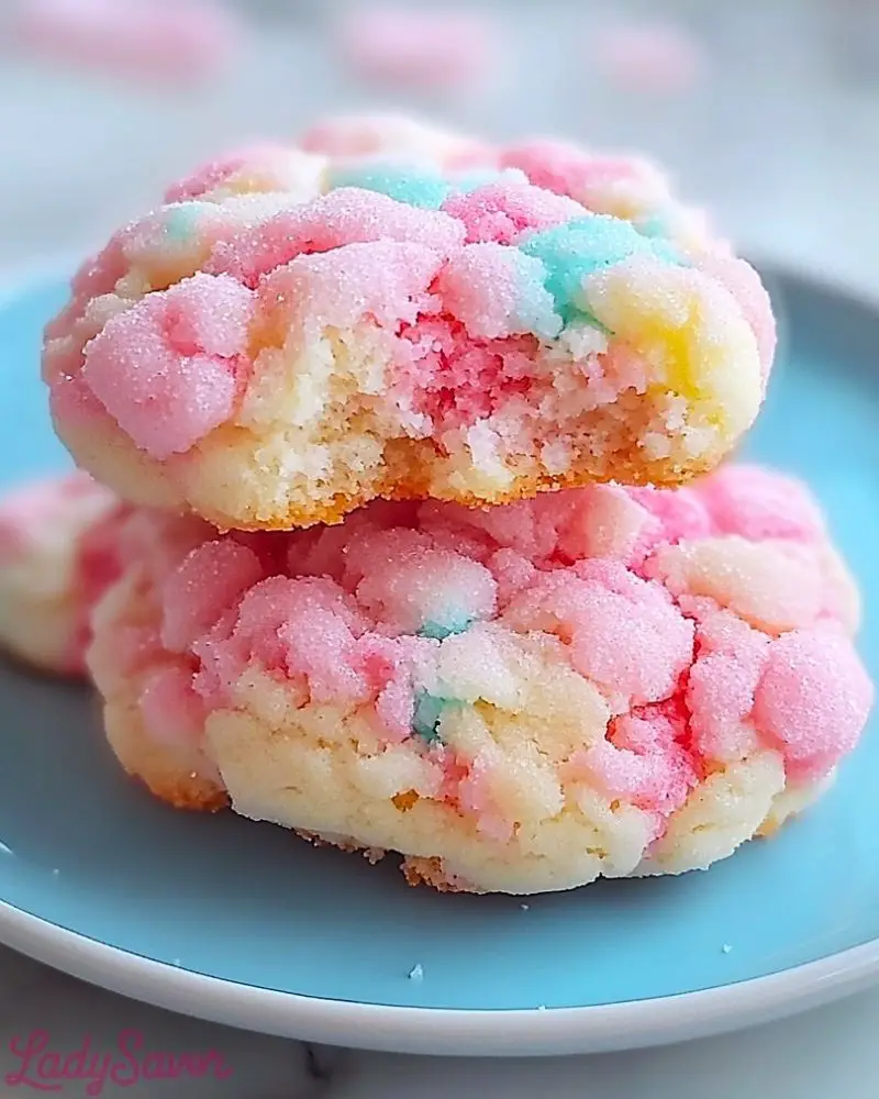 Whimsical Cotton Candy Cookies Delight Recipe Whimsical Cotton Candy Cookies Delight Recipe2