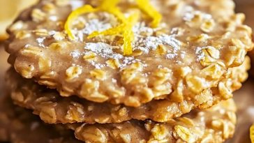 Zesty Lemon Oatmeal No Bake Cookies Recipe