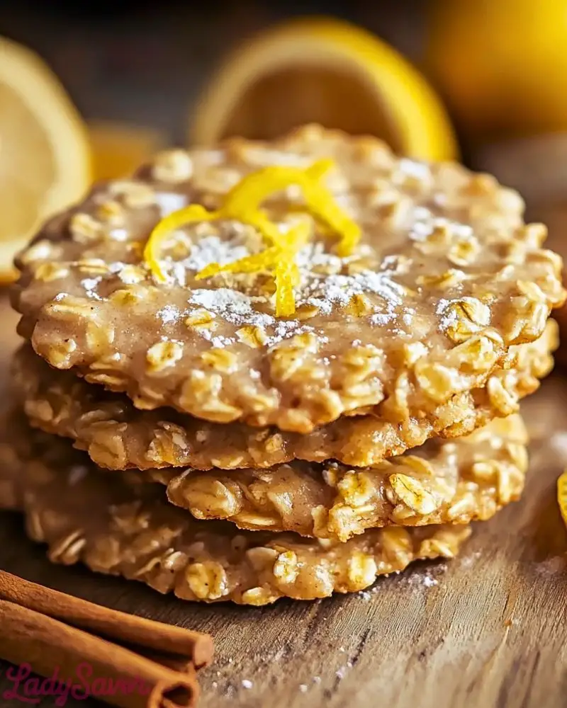 Zesty Lemon Oatmeal No-Bake Cookies Zesty Lemon Oatmeal No Bake Cookies Recipe