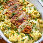 Asiago Tortelloni Alfredo With Grilled Chicken Asiago Tortelloni Alfredo With Grilled Chicken2