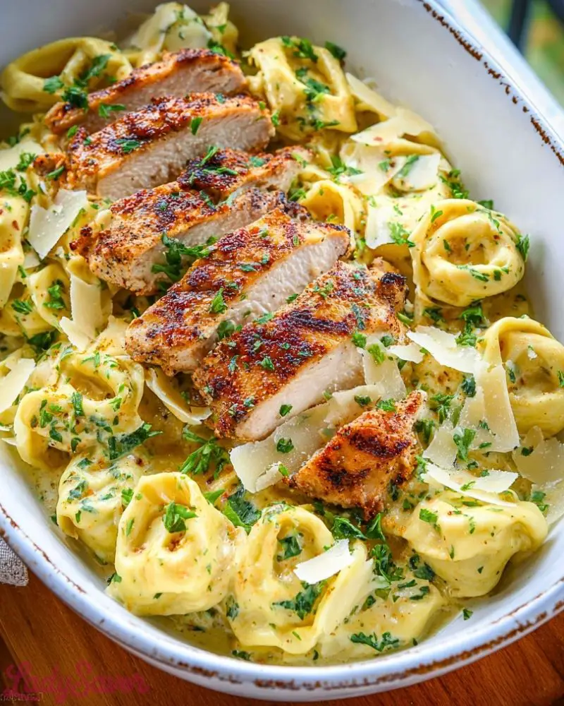 Asiago Tortelloni Alfredo With Grilled Chicken Asiago Tortelloni Alfredo With Grilled Chicken2