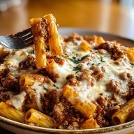 Baked Ziti with Meat Sauce