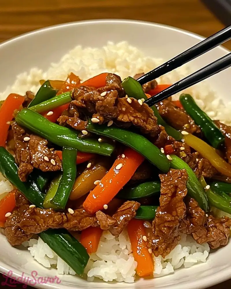 Beef Stir Fry with Rice Beef Stir Fry with Rice