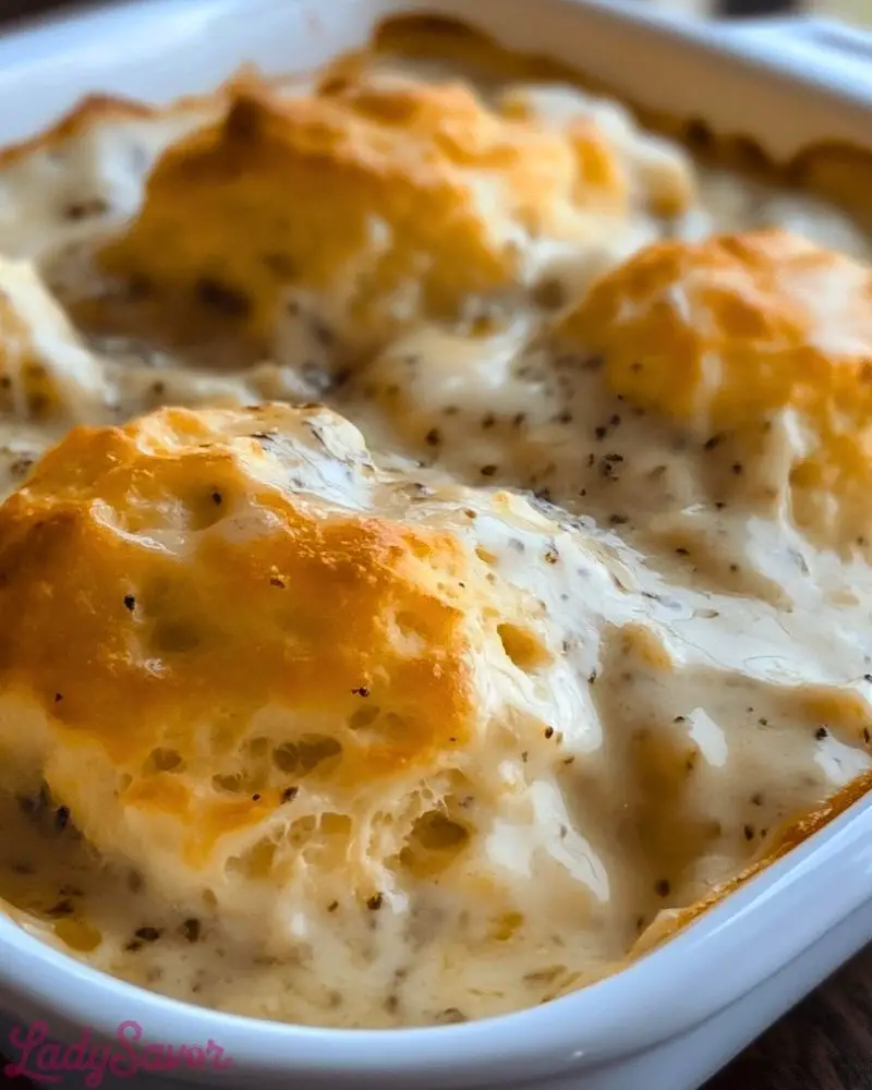 Biscuits and Gravy Casserole Biscuits and Gravy Casserole2