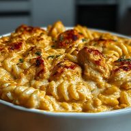 Cajun Cream Cheese Chicken Pasta Bake