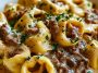 Cheesesteak Tortellini in Rich Provolone Sauce