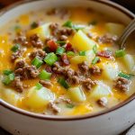 Cheesy Hamburger Potato Soup2