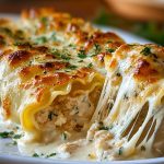 Chicken Alfredo Lasagna Rolls2