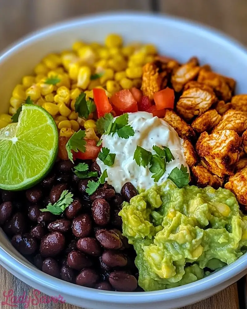 Chicken Burrito Bowl with Guac & Lime Chicken Burrito Bowl with Guac Lime
