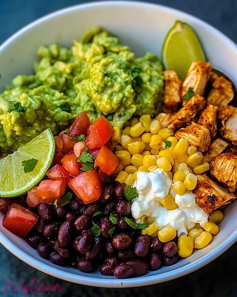 Chicken Burrito Bowl with Guac & Lime Chicken Burrito Bowl with Guac Lime2
