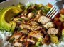 Chicken Rice Avocado Bowl