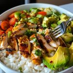 Chicken, Rice & Avocado Bowl Chicken Rice Avocado Bowl2
