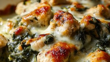Chicken and Spinach Casserole with Cream Cheese