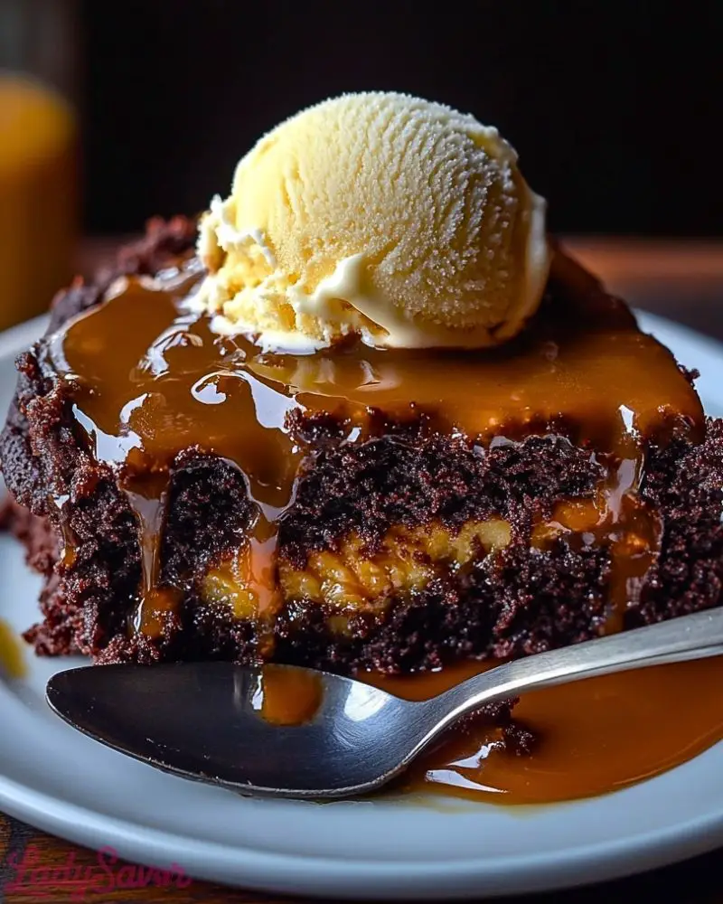Chocolate Caramel Dump Cake Chocolate Caramel Dump Cake