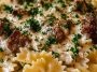 Creamy Beef and Bowtie Pasta