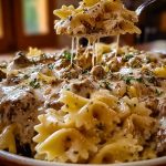 Creamy Beef and Bowtie Pasta Creamy Beef and Bowtie Pasta2