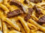 Creamy Cajun Steak Cheddar Penne Skillet