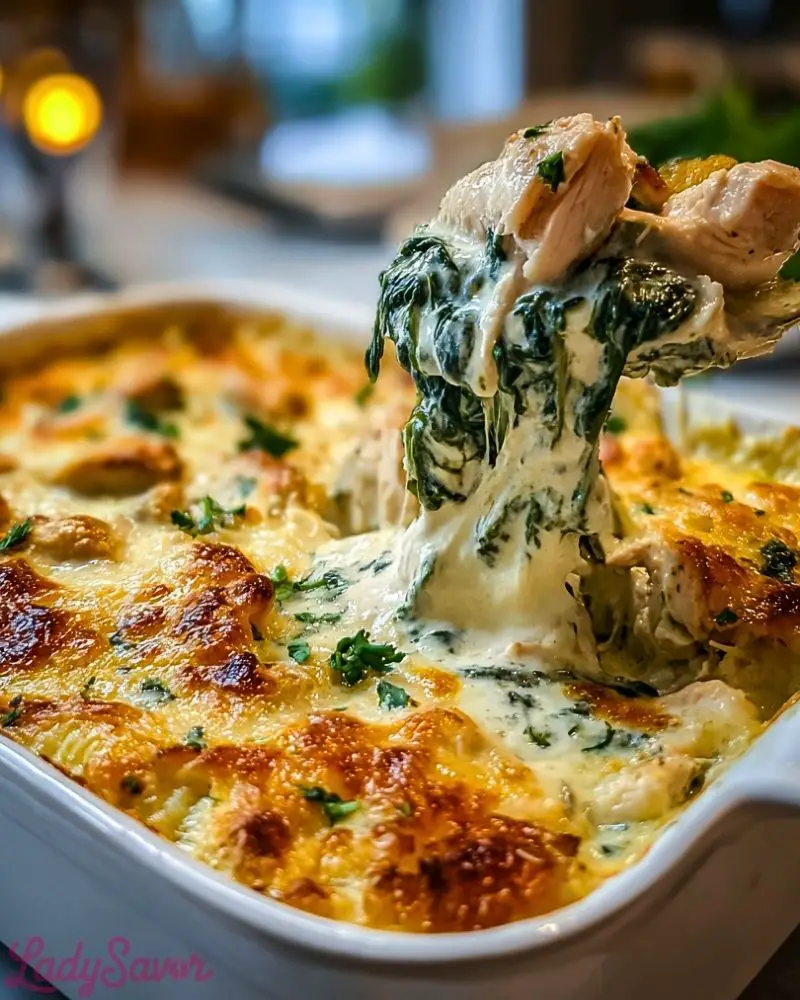 Creamy Chicken and Spinach Casserole2