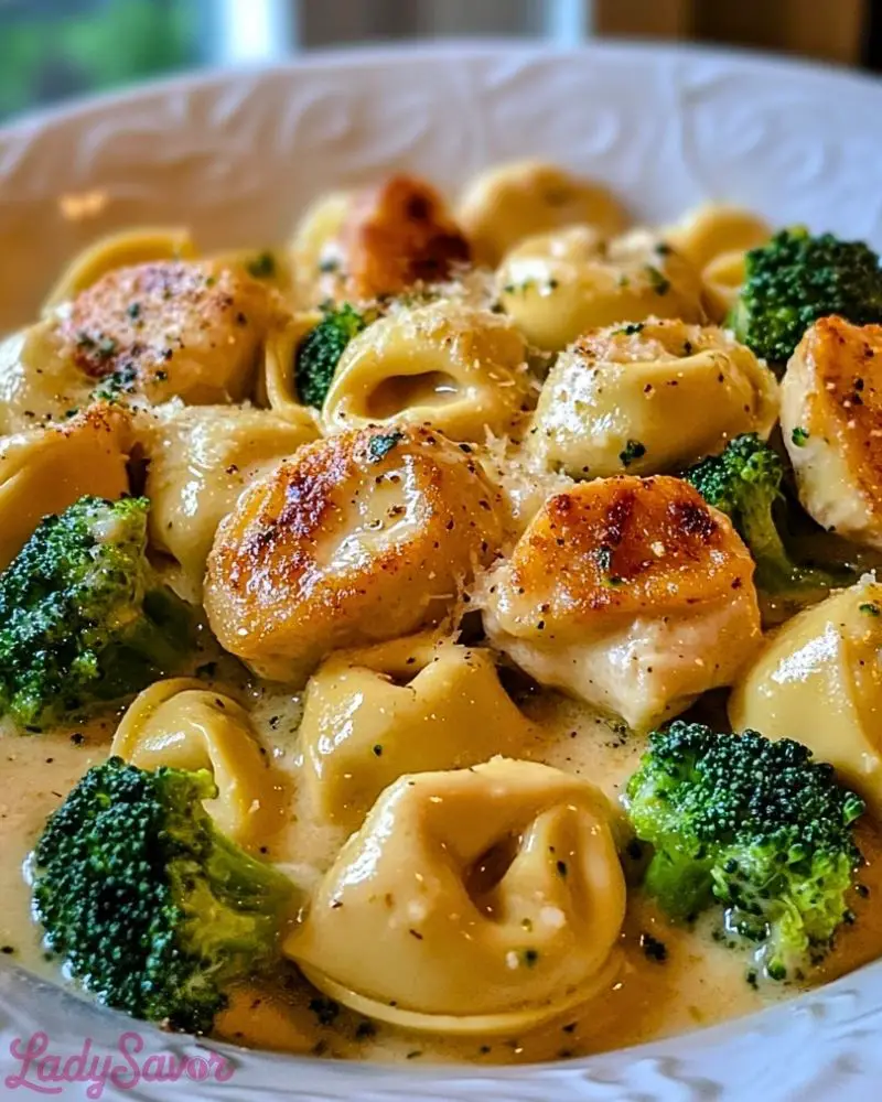 Creamy Garlic Parmesan Tortellini with Chicken and Broccoli Creamy Garlic Parmesan Tortellini with Chicken and Broccoli2