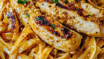Creamy One Pot Cajun Chicken Linguine with Garlic Parmesan Sauce