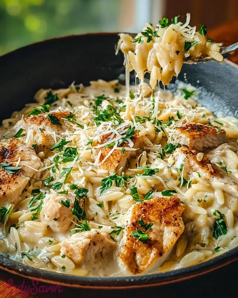 Creamy Parmesan Chicken and Orzo2